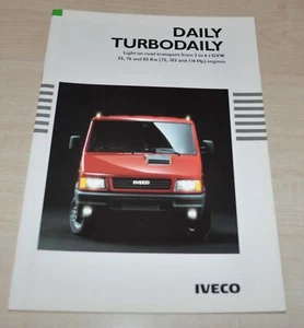 1993 Iveco Turbo Daily Van Truck Brochure Prospekt EN - Picture 1 of 12