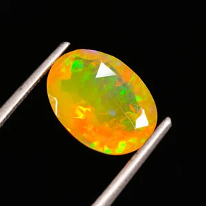 Opal,Faceted Opal ,Ethiopian Opal,multi fire opal,natural loose gemstone 1.75 CT - Picture 1 of 9
