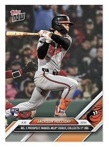 Jackson Holliday 2024 MLB Topps Now #61 Rookie Card - FIRST Topps RC!!! - Picture 1 of 2