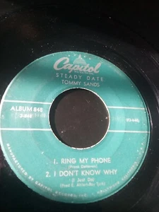 Tommy Sands – Steady Date With Tommy Sands Vinyl, LP 1957 Capitol – T848 - Bild 1 von 4