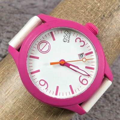 ESQ Movado 男女皆宜 ES503295696 橡胶不锈钢表壳 石英 42 毫米手表 7 — 第 1/4 张图片