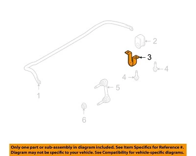 Barra estabilizadora estabilizadora Ford OEM E-350 Super Duty - montaje de soporte delantero 9C2Z5486A Foto 1 de 2
