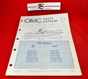 1982 OMC Evinrude Johnson 392977 Parts Catalog 35 Models Manual - Picture 1 of 5