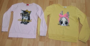 2 tlg. Mädchen Set H&M leichter Pullover + CFL Langarmshirt Gr. 128/134 - Bild 1 von 9