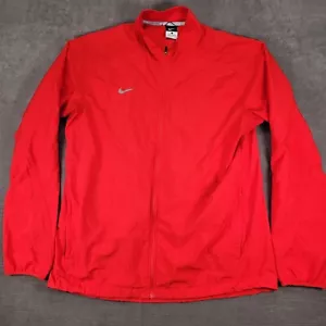 Nike Running Y2K Jacket Full Zip Lightweight Windbreaker Red Large - Picture 1 of 11