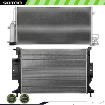 Radiator and A/C Condenser Kit Fits 2017-2019 Ford Escape 2015-2019 Lincoln MKC - Imagem 1 de 4