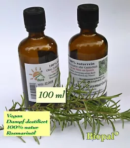 Biopal® Rosmarinöl - 100ml - 100% naturreines ätherisches Öl für Aroma und Haar - Bild 1 von 3