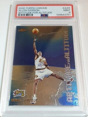 2000 Topps Chrome Allen Iverson #AA5 Aptitude for Altitude - PSA 9 (POP 12) - Image 1 of 2