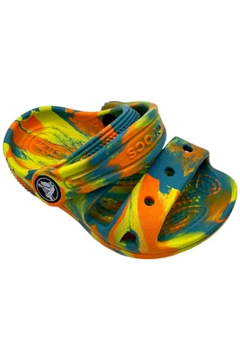 Crocs Toddler Boy's Classic Clog Sandals Turq Tonic/Multi - Image 1 of 3