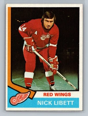 1974-75 Topps #193 Nick Libett Detroit Red Wings - Image 1 of 2