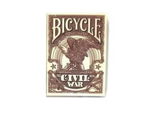 Bicycle Civil War Playing Cards with The Confederacy and Union Icons- 1 Red Deck - Picture 1 of 7