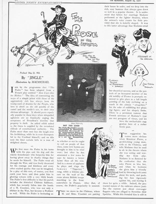 Review of 'The Padre' at the Lyceum Theatre - 2x Antique Prints 1926 - image 1 of 2