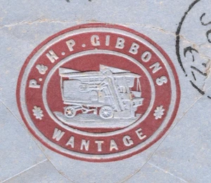 GB FARMING ADVERT 1d PINK Cover HAYMAKING MACHINE Wantage 1862 Stationery XG141 - Picture 1 of 19