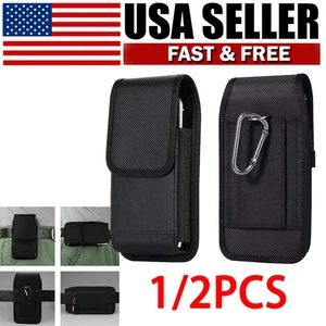 Holster Case with Belt Clip Vertical Pouch Wallet for iPhone Samsung - Picture 1 of 6