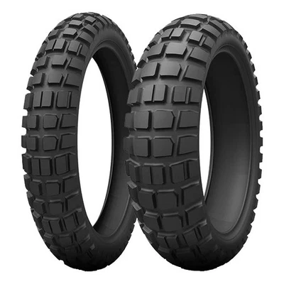 PAAR MOTORRADREIFEN KENDA 110/80-19 59Q + 140/80-18 70R BIG BLOCK K784 M+S - Bild 1 von 4