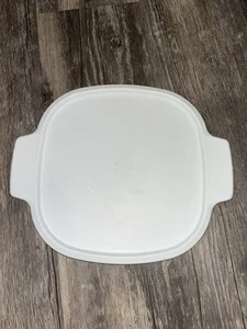 CORNING WARE A-2-PC White Plastic Cover Lid Fits Casserole Pan A-2-B - Lid Only - Picture 1 of 4