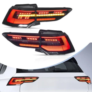Smoked VLAND FULL LED Tail Lights For 2020-UP Volkswagen Golf MK8 W/ Sequential - Picture 1 of 8