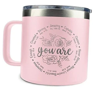 Christian Gifts for Women - Religious Gifts for Women - Birthday Pink B 14 Oz - Picture 1 of 7