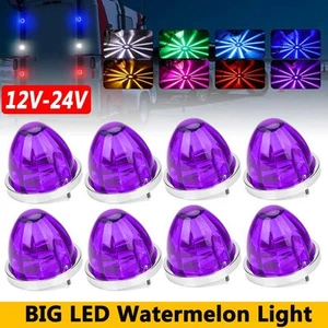 LED Watermelon Lights BIG Indicator Turn Signal Side Marker Clearance Flash Lamp - Picture 1 of 20