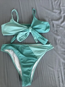 Women’s Size Large Two Piece Bikini Tones Of Blue - Bild 1 von 9