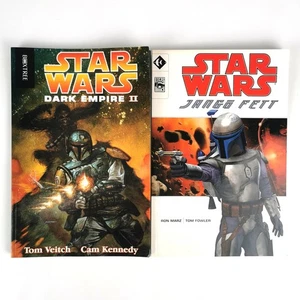 2x Star Wars Graphic Novels Jango Fett & Dark Empire 2 II Short Stories Books - Picture 1 of 13