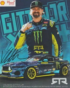 Tarjeta de héroe 2024 firmada por Vaughn Gittin, Jr. Shell Ford Mustang SEMA Formula Drift - Imagen 1 de 1