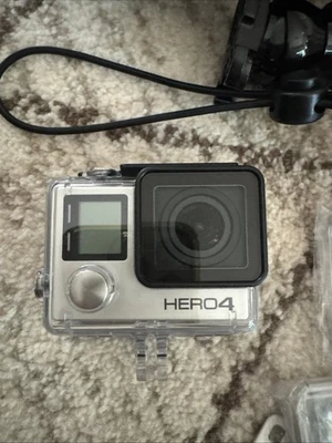 GoPro Hero4 Silver Action Camera Touch LCD + Accessories - Image 1 of 4
