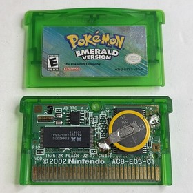 NICE Pokemon Emerald Nintendo Game Boy Advance Authentic New Battery