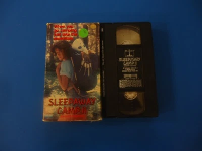 Sleepaway Camp 2 Unhappy Campers VHS Tape 1988 Horror Slasher Pamela Springsteen - Image 1 of 2