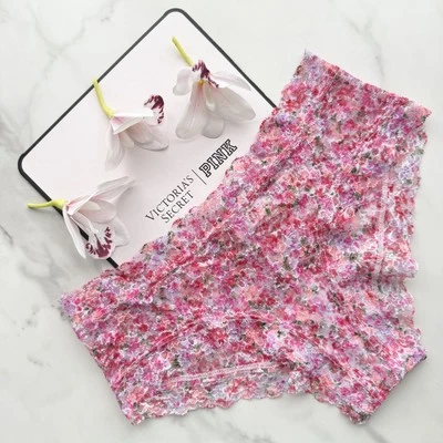 Victoria's Secret The Lacie Posey Lace Cheeky Panty Delicate Violet SZ S/M - Image 1 of 4