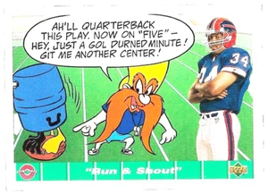 1992 Upper Deck Comic Ball 44 Thurman Thomas Yosemite Sam Buffalo Bills NFL Vtg - Bild 1 von 8
