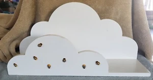 White Decorative Wood Shelf With Butterflys 🦋 - Picture 1 of 4