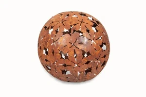 Sfera da Giardino e Terrazzo Decorazione Acciaio Ruggine Sfera da Giardino Luci da Esterno 23 cm - Foto 1 di 6