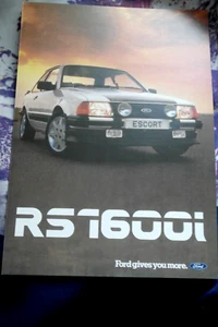 Ford Escort RS1600i Brochure Reprint - A4 Softback - 4pgs - Picture 1 of 5