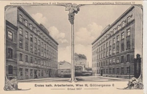 AK Wien 3. Bezirk Landstraße: Göllnergasse 8 - Arbeiterheim, 1913 !!! - Bild 1 von 2