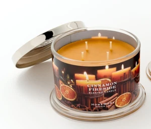 HomeWorx by Slatkin + Co. Cinnamon Fireside 18oz Candle in    USED - Imagen 1 de 3