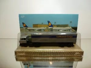 LEOTEC DAF 3300 TURBO TRUCK + TRAILER LUFTHANSA - GREY 1:87 - UNOPENED BLISTER - Bild 1 von 5