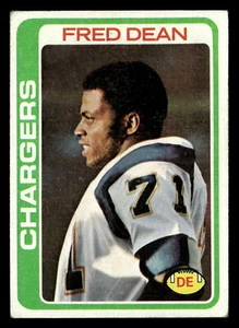 Topps Fred Dean 1978 #217 en muy buen estado-ex novato de los San Diego Chargers - Imagen 1 de 2
