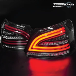 FIT TOYOTA YARIS SEDAN XP40 NCP93 2008-2013 REAR LIGHT TAIL LAMP LED SMOKE - Picture 1 of 11