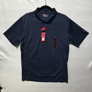 Polo uomo Fila golf taglia large blu navy nuova con etichette - Foto 1 di 7