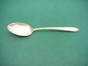 Toalla de plata esterlina muda antigua cucharadita - Imagen 1 de 5