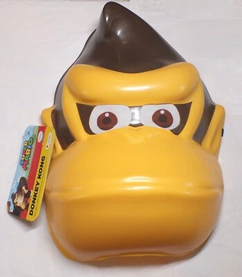 Donkey Kong Official Nintendo Mask 2019 Adult Halloween Costume Disguise w/ Tag - Image 1 of 4