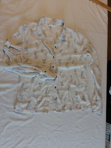 Ladies Blouse H&M Size Eu 32 Long Sleeves Sheer White 23731 - Picture 1 of 13