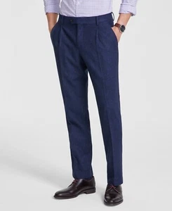 Pantalones de vestir Tommy Hilfiger para hombre corte moderno azul liso, 33x30* - Imagen 1 de 6