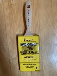 Premier FHR00133 3" Professional Nylon & Poly Paint & Stain Paint Brush - 1 Pack - Picture 1 of 3