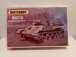 Matchbox Soviet T.34 Tank Model Kit w/Diorama 1/76 PK 82 Complete SEALED kit - Picture 1 of 6