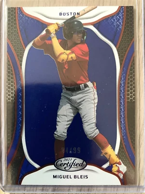 2023 Panini Chronicles Certified blue MIGUEL BLEIS #ed 4/99! Boston Red Sox - Image 1 of 2