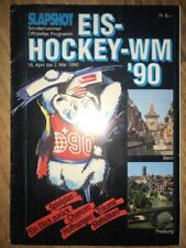 programme 1990 Ice Hockey World Championships in Switzerland