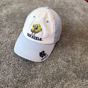 VTG Y2K UNC Tarheels Carolina SpongeBob Youth Hat Embroidered Strap Back 2004 - Picture 1 of 12