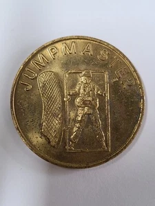 1980 era Airborne Jumpmaster RARE Jump Master Numbered Challenge Coin - Picture 1 of 2